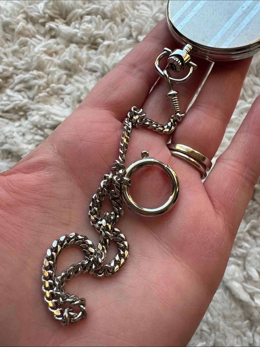 Tissot Silver Tone Savonnette Pocket Watch